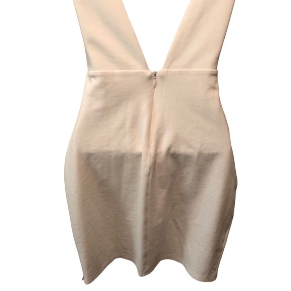 Lulus Coquina White Bandage Mini Dress Sz. S Crochet Detail Low Back Knit Sexy - Picture 8 of 8